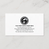 Carte De Visite Outils pour homme de main Fixation du panneau de b (Dos)