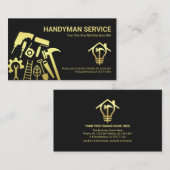 Carte De Visite Outils pour manyman Or spécial (Devant / Derrière)