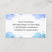 Carte De Visite Outils professionnels | Arrière - plan aquarelle (Dos)