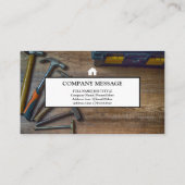 Carte De Visite Outils rustiques professionnels Boiseries de charp (Dos)