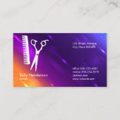 Carte De Visite Outils Salon | Moderne et élégant (Dos)