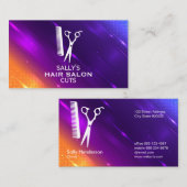 Carte De Visite Outils Salon | Moderne et élégant (Devant / Derrière)