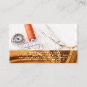 Carte De Visite Outils Seamstress | Tissu Or (Dos)