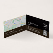 Carte De Visite Ouvert, Bibliothèque, Bibliothécaire Détaillé (Intérieur)