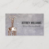 Carte De Visite Ouvrage de vin esquissé (Devant)