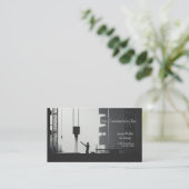 Carte De Visite Ouvrier de construction avec grue (Debout devant)