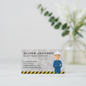 Carte De Visite Ouvrier de construction polyvalent (Debout devant)