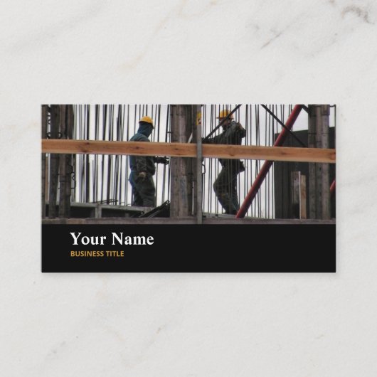 Carte de visite ouvrier du bâtiment (Devant)