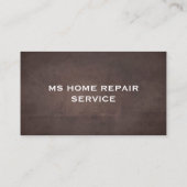 Carte De Visite Ouvrier du bâtiment | Arrière - plan de texture Br (Dos)