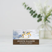 Carte De Visite Ouvrier du bâtiment | Bois | Outils (Debout devant)