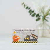 Carte De Visite Ouvrier du bâtiment | Camion de vidange (Debout devant)