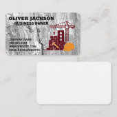 Carte De Visite Ouvrier du bâtiment | Chantier de construction | I (Devant / Derrière)