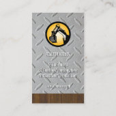 Carte De Visite Ouvrier du bâtiment | Col bleu (Dos)