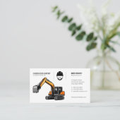 Carte De Visite Ouvrier du bâtiment | Earth Mover (Debout devant)