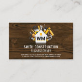 Carte De Visite Ouvrier du bâtiment | Outils de réparation à domic (Devant)