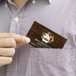 Carte De Visite Ouvrier du bâtiment Outils de réparation à domic