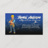 Carte De Visite Ouvrier du bâtiment | Plan directeur (Devant)