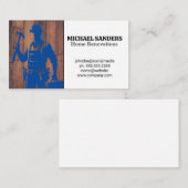 Carte De Visite Ouvrier du bâtiment | Rénovation Réparations (Devant / Derrière)