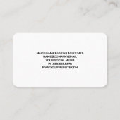 Carte De Visite Ouvrier du bâtiment | Site de construction (Dos)