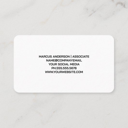 Carte De Visite Ouvrier du bâtiment | Site de construction (Dos)