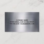 Carte De Visite Ouvrier du bâtiment | Ville | Acier (Dos)