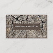 Carte De Visite Ouvrier du bois de charpentier moderne (Devant)