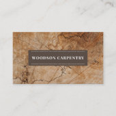 Carte De Visite Ouvrier du bois de charpentier moderne (Devant)