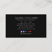 Carte De Visite Ouvrier polyvalent de construction moderne Charpen (Dos)