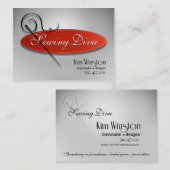 Carte De Visite Ouvrière couturière "de couture de diva" -, (Devant / Derrière)