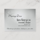 Carte De Visite Ouvrière couturière "de couture de diva" -, (Dos)