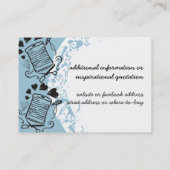 Carte De Visite Ouvrière couturière de couture de fil d'aiguille (Dos)