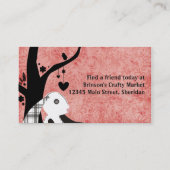 Carte De Visite Ouvrière couturière faite main bourrée de jouets (Dos)