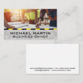 Carte De Visite Ouvriers du bâtiment | Architecte | Ingénieurs (Devant / Derrière)