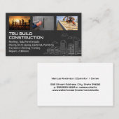 Carte De Visite Ouvriers du bâtiment | Couvercle | Paver | Maçonne (Devant / Derrière)