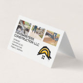 Carte De Visite Ouvriers du bâtiment pavage cou (Devant)