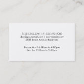 Carte De Visite Ouvrir le livre (Dos)