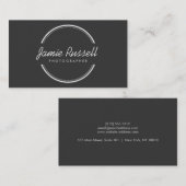 CARTE DE VISITE OUVRIR LE LOGO DE CERCLE (Devant / Derrière)