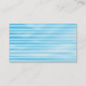 Carte De Visite Oval - Bleu ondulé (Dos)