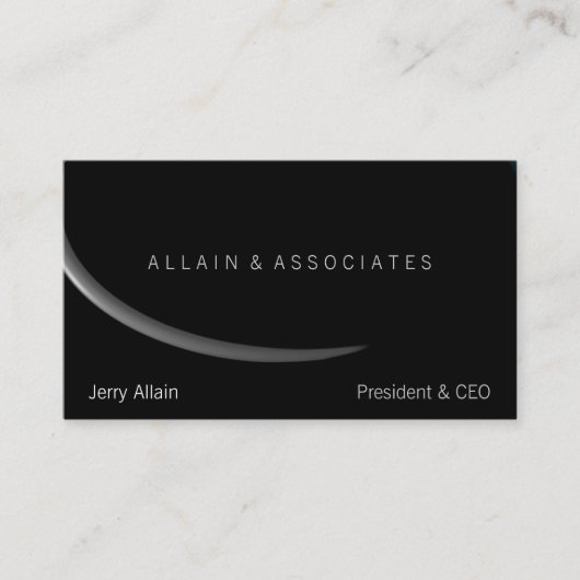 Carte De Visite Oval Obsidian Up (Devant)
