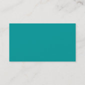 Carte De Visite Oval - Turquoise foncé (Dos)