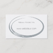 Carte De Visite ovale (Dos)