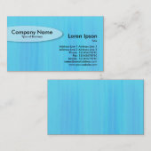 Carte De Visite Ovale - Bleu Peint (Devant / Derrière)