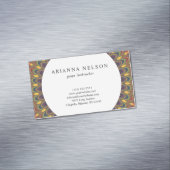 Carte de visite ovale de Bohème de mandala (In Situ)