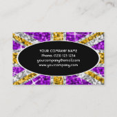 Carte de visite ovale noir Glitz UK "Gold" (Dos)