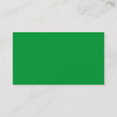 Carte De Visite Ovale - Vert (Dos)
