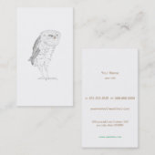 Carte De Visite owl フクロウ名刺 (Devant / Derrière)