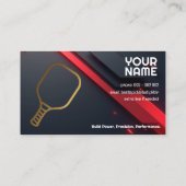 Carte De Visite Own text, Precision Play Pickleball Coach (Dos)