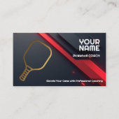 Carte De Visite Own text, Precision Play Pickleball Coach (Devant)