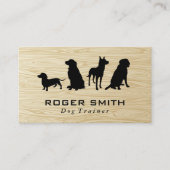 Carte De Visite Pack Canine | Chien | Grain de bois (Devant)