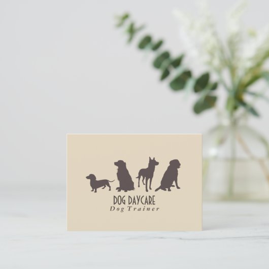 Carte De Visite Pack Canine | Formation des chiens (Debout devant)